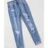 Azura Exchange Distressed Boyfriend Denim Pants – S