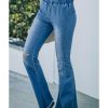 Azura Exchange Distressed Bell Bottom Denim Pants – M