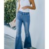 Azura Exchange Distressed Bell Bottom Denim Pants – M