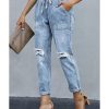 Azura Exchange Distressed Pocketed Denim Jogger – 2XL