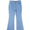 Azura Exchange Leopard Print High Waist Flare Jeans – 10 US