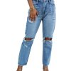 Azura Exchange Knee Cutout Straight Leg Jeans – 10 US