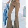 Azura Exchange Khaki High Waist Flare Jeans – 10 US