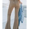 Azura Exchange Khaki High Waist Flare Jeans – 10 US