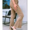 Azura Exchange Khaki High Waist Flare Jeans – 10 US