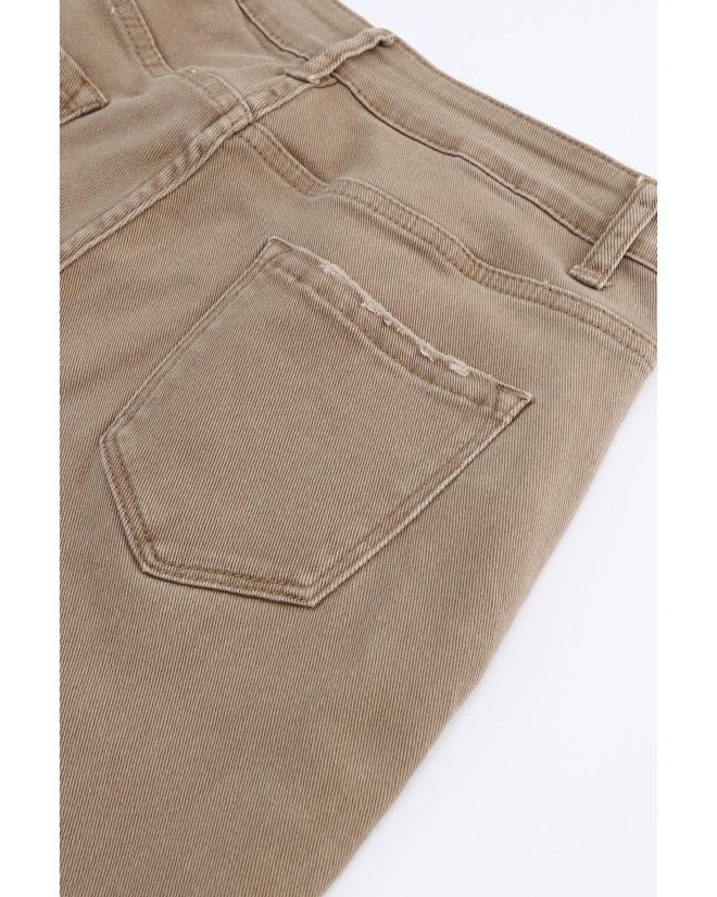 Azura Exchange Khaki High Waist Flare Jeans – 10 US