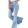 Azura Exchange Buttoned Distressed Flared Jeans – 10 US