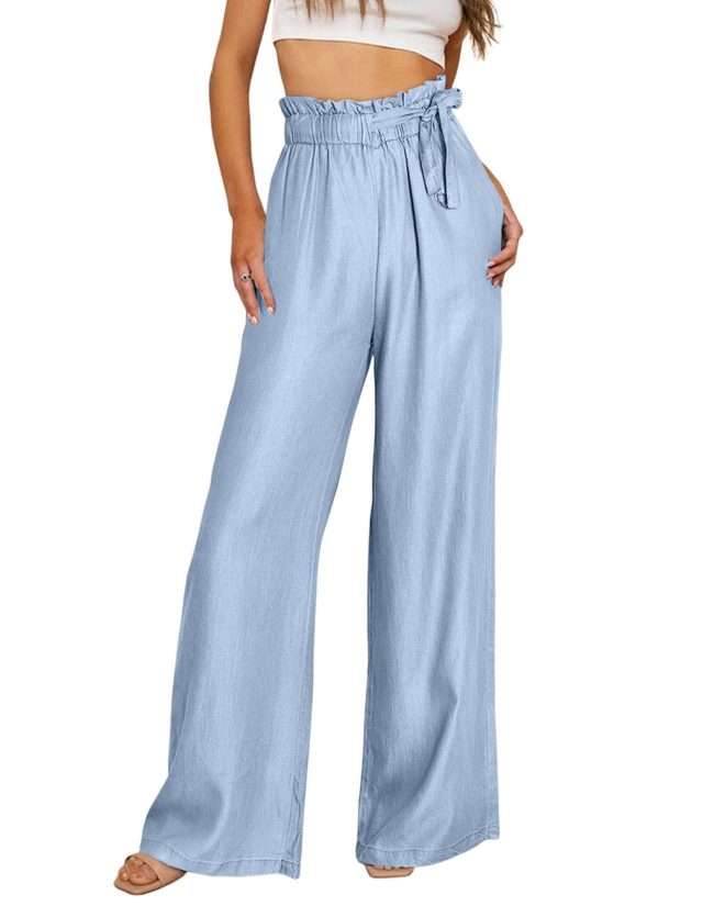 Azura Exchange High Waist Wide Leg Tencel Jeans – 14 US