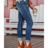 Azura Exchange Button Fly High Waist Skinny Jeans – 10 US