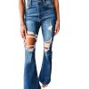 Azura Exchange Distressed Cutout Flare Leg Jeans – 10 US