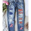 Azura Exchange American Flag Graphic Jeans – M