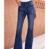 Azura Exchange Elastic Waist Flare Jeans – M