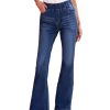 Azura Exchange Elastic Waist Flare Jeans – M