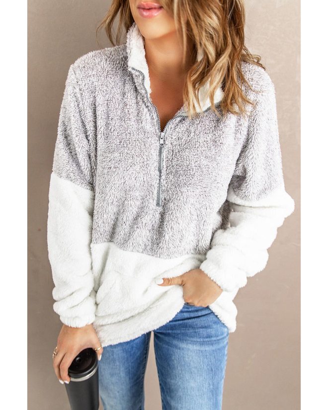 Azura Exchange Oversize Fluffy Fleece Pullover – XL