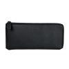 Black Leather Travel Organiser with Multiple Compartments One Size Men