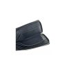 Black Leather Travel Organiser with Multiple Compartments One Size Men