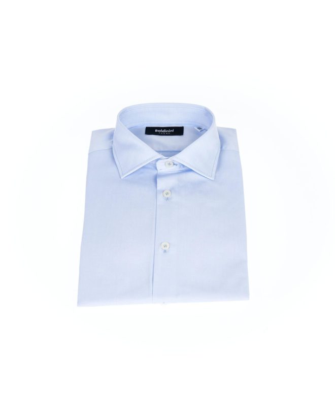 Front Closure Slim Fit Shirt with Italian Collar – 42 IT