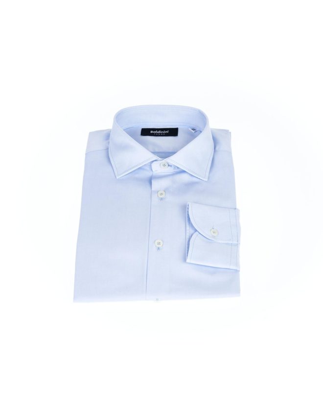 Front Closure Slim Fit Shirt with Italian Collar – 42 IT