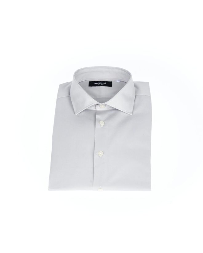 Button-Front Slim Fit Shirt with Italian Collar – 41 IT