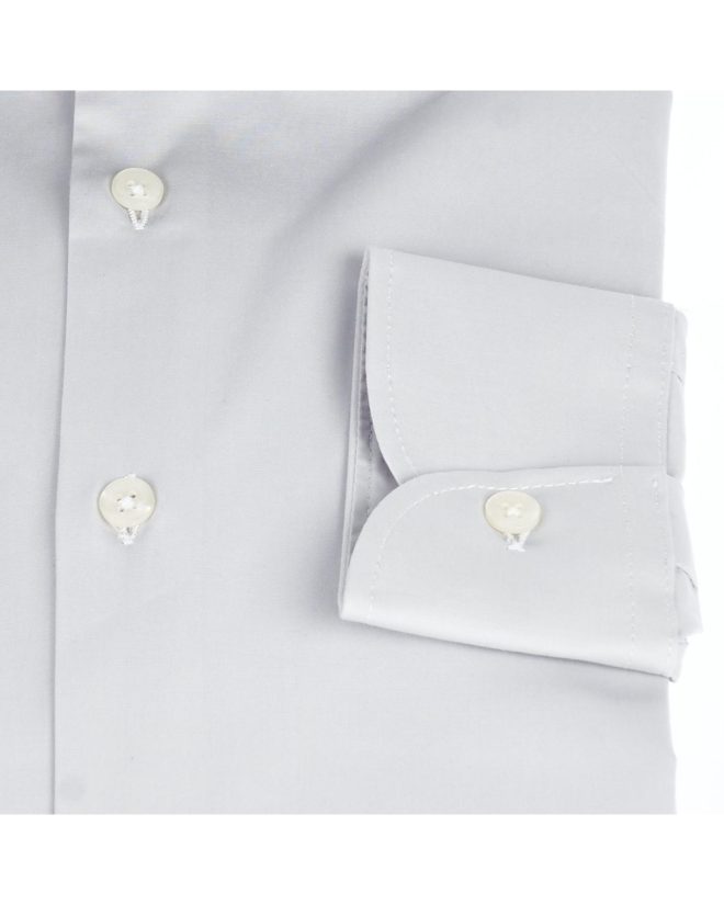 Button-Front Slim Fit Shirt with Italian Collar – 41 IT