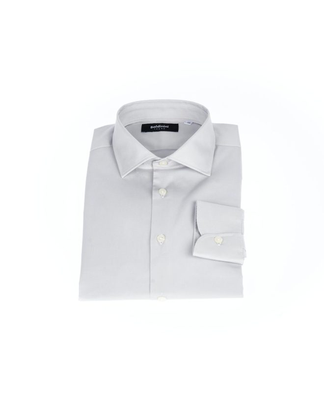 Button-Front Slim Fit Shirt with Italian Collar – 41 IT