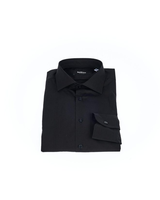 Button-Front Slim Fit Shirt with Italian Collar – 39 IT