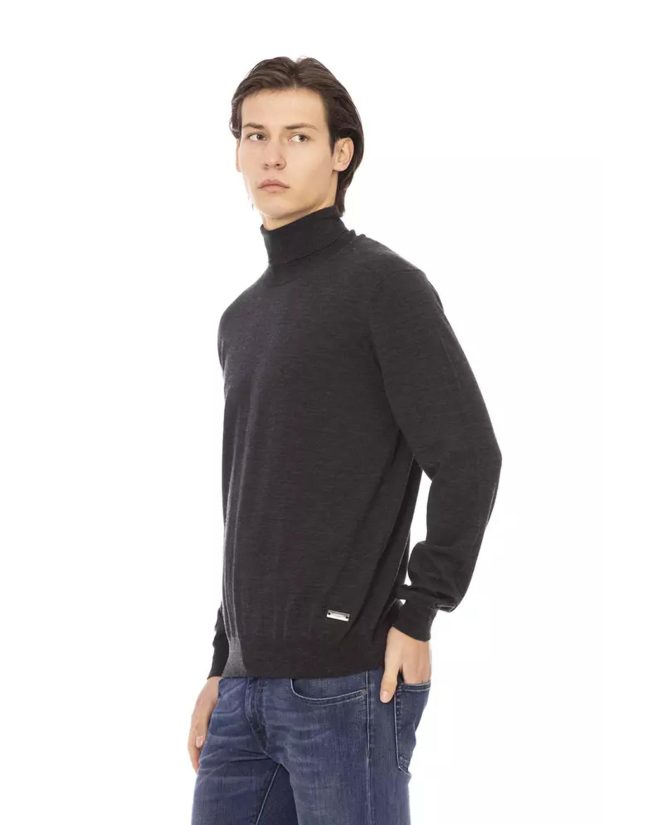 Baldinini Monogram Turtleneck Sweater – L