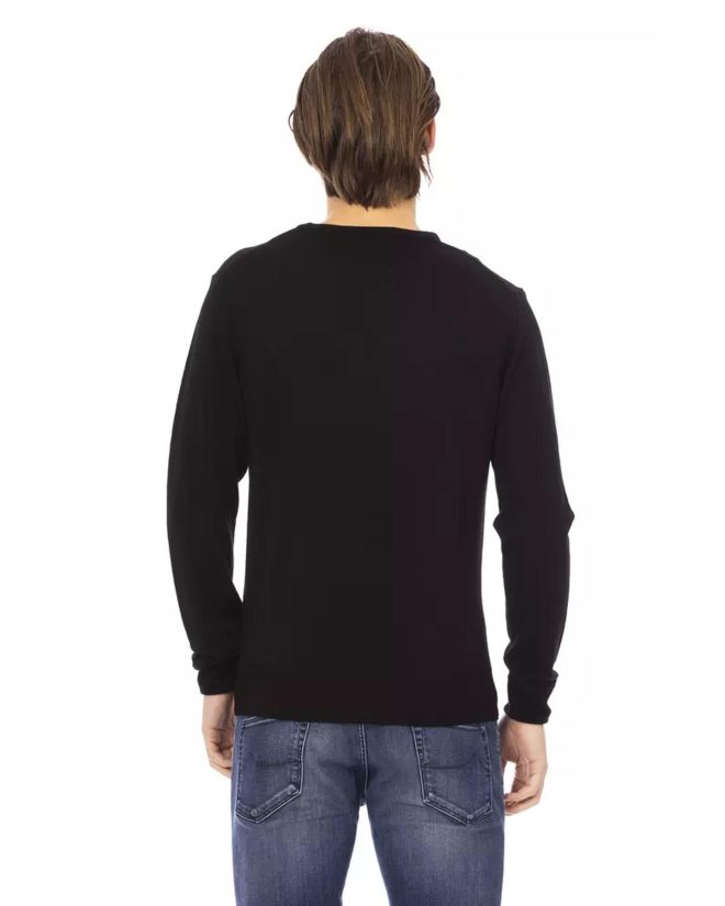 Baldinini Monogram Turtleneck Sweater – L