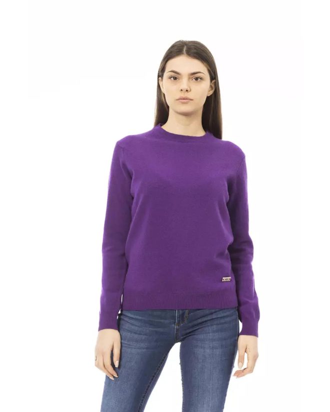 Baldinini Monogram Long Sleeve Sweater – L