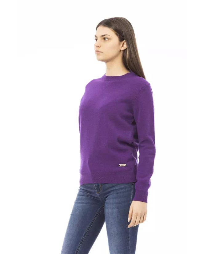 Baldinini Monogram Long Sleeve Sweater – L