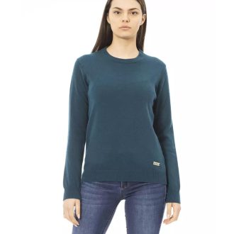 Baldinini Monogram Long Sleeve Crewneck Sweater