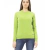 Baldinini Long Sleeve Crewneck Sweater with Monogram Detail – M