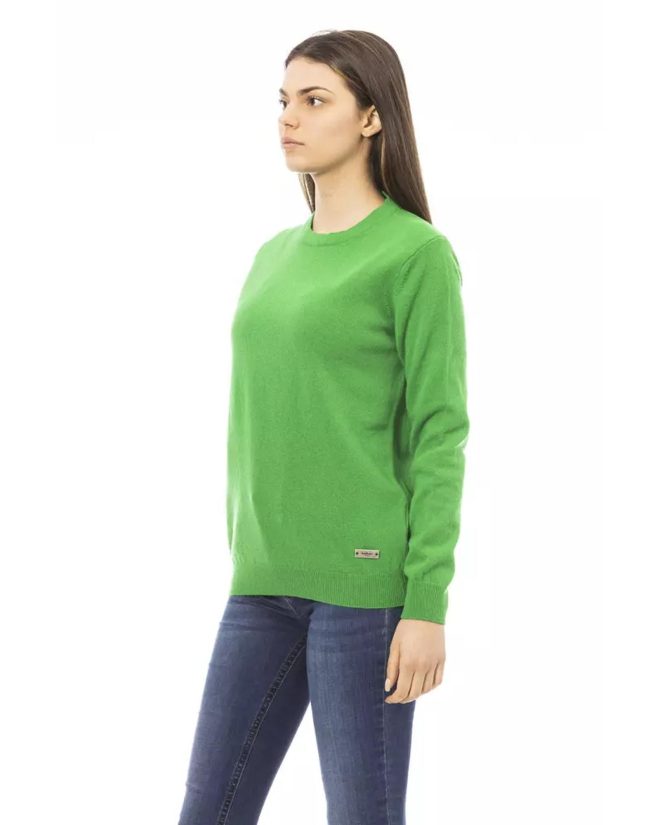 Baldinini Monogram Long Sleeve Crewneck Sweater – M