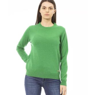 Baldinini Metal Monogram Crewneck Sweater