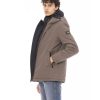 Baldinini Long Jacket with External Welt Pockets and Zipper Closure S Men