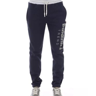 Lace Closure Fleece Sport Pants with Logo and Pockets