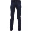 Logoed Button Regular Jeans with Tricolor Insert – W27 US