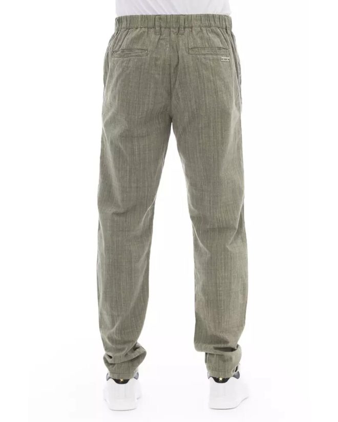 Front Zipper and Button Closure Chino Trousers – 44 IT