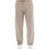 Front Zipper and Button Closure Chino Trousers – 44 IT