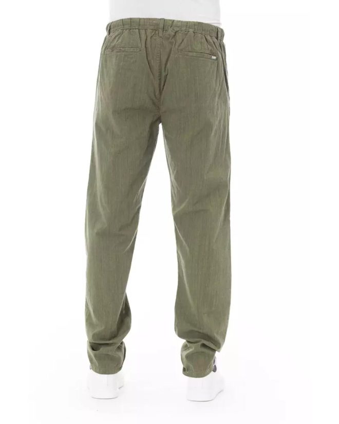 Front Zipper and Button Closure Chino Trousers – 44 IT