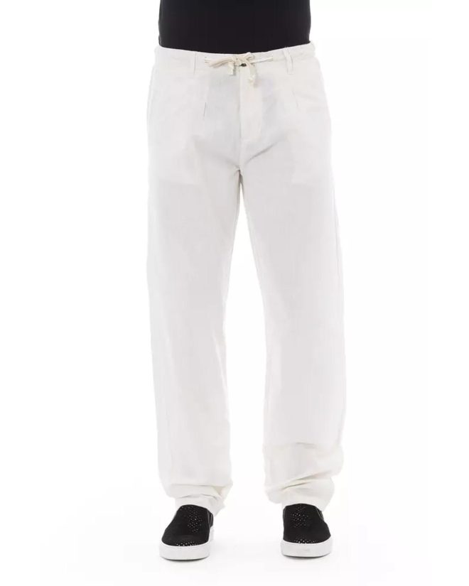 Front Zipper Chino Trousers with Side and Back Pockets – 44 IT