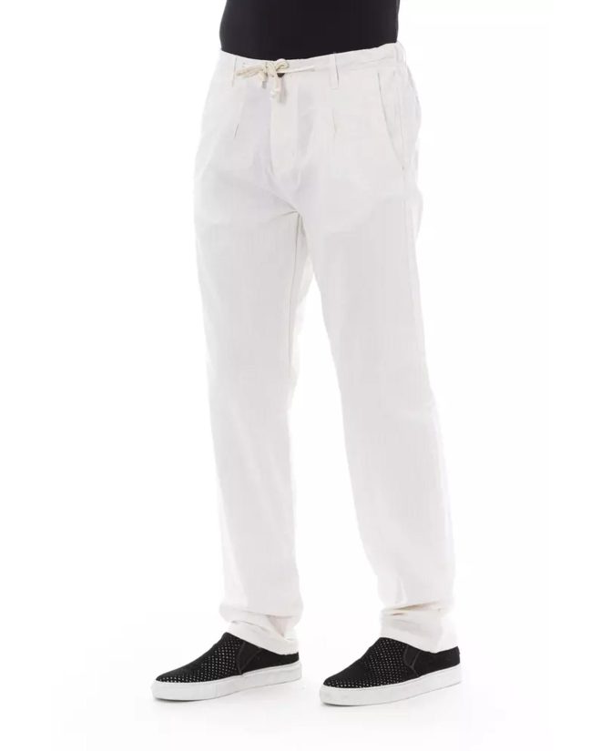 Front Zipper Chino Trousers with Side and Back Pockets – 44 IT