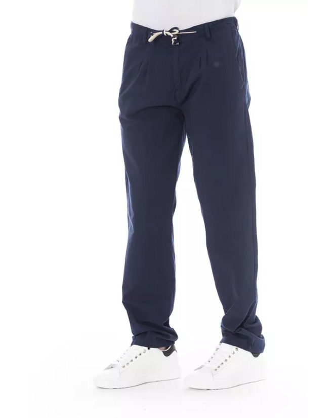 Drawstring Closure Chino Trousers with Side and Back Pockets – 46 IT