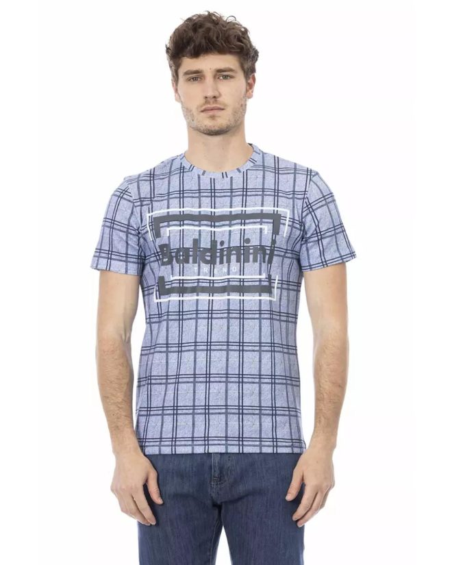 Short Sleeve T-shirt with Front Print – L