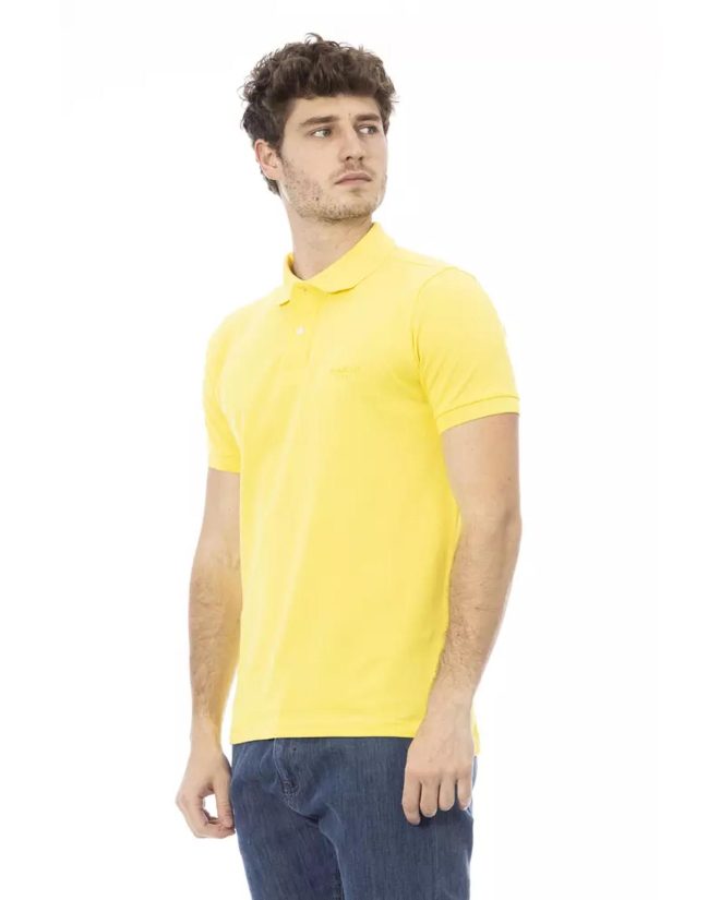 Embroidered Polo Shirt with Short Sleeves – L