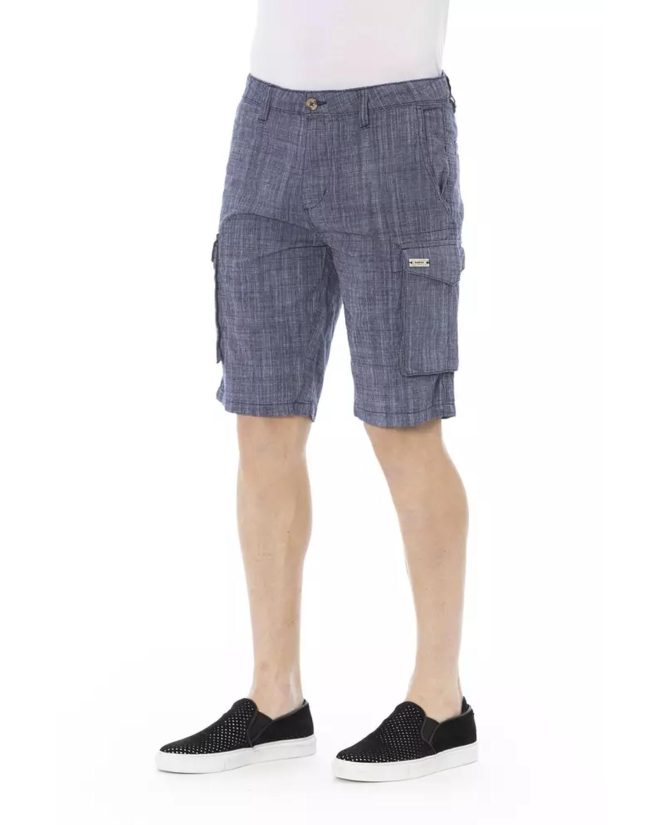 Cargo Shorts with Front Zipper and Button Closure – W30 US