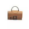 Flap Closure Leather Shoulder Bag with Internal Compartments One Size Women