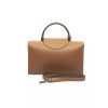 Flap Closure Leather Shoulder Bag with Internal Compartments One Size Women