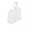 Golden Logo-Accented Shoulder Bag with Zip Closure and Internal Compartments One Size Women