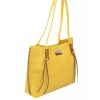 Magnetic Button Closure Bag with Internal Compartments and Golden Details One Size Women